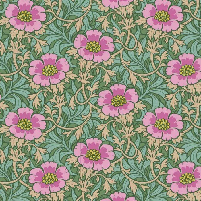 Winterrose Sage | Hibernation | Tilda | Cotton Fabric | 100537