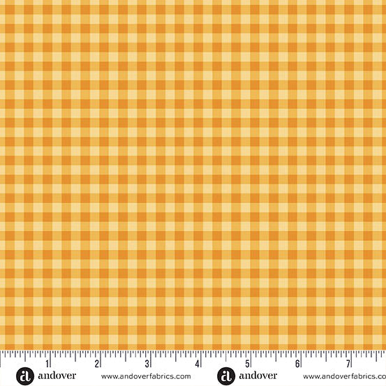 Cozy Plaid Maize | Harvest Home by Amy Latta | Andover | Cotton Fabric | A-10118-Y