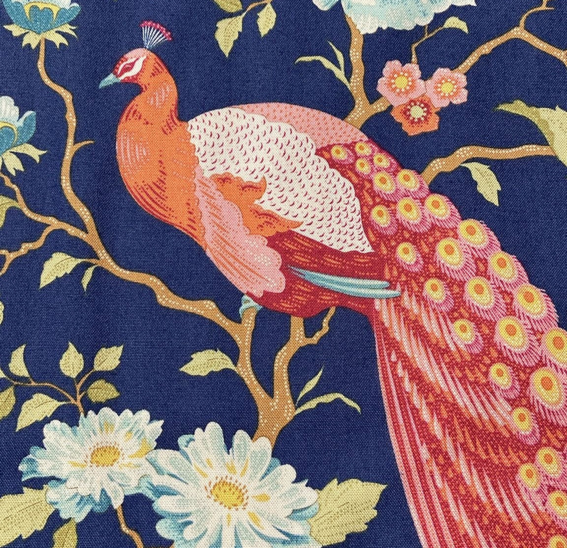 Peacock Tree Navy | Chic Escape | Tilda | Cotton Fabric | N/A