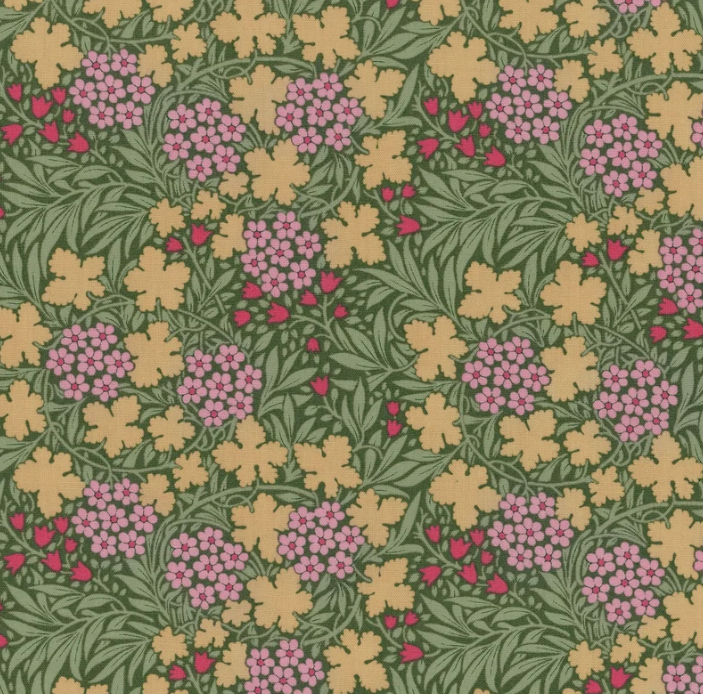 AutumnBloom Sage | Hibernation | Tilda | Cotton Fabric | 100539