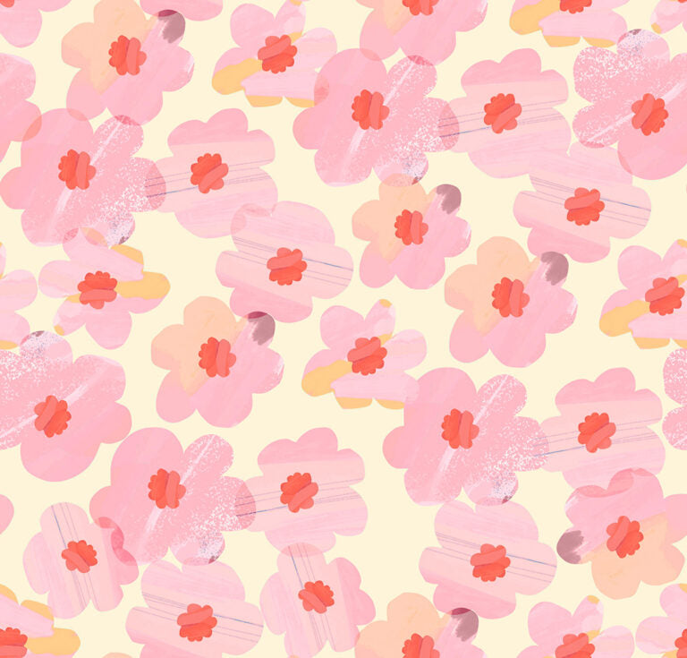 Roses Pink | Flower Market | Lewis & Irene | Cotton Fabric | WB074