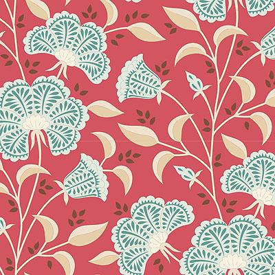 Stormy Dusty Red | Windy Days | Tilda | Cotton Fabric | 100351