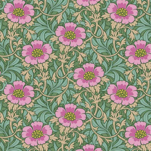 Winterrose Sage | Hibernation | Tilda | Cotton Fabric | 100537