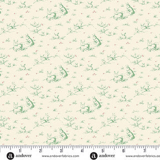 Irene Pistachio | Hazelmont Farm Shirtings by Max and Louise | Andover | Cotton Fabric | A-10110-G