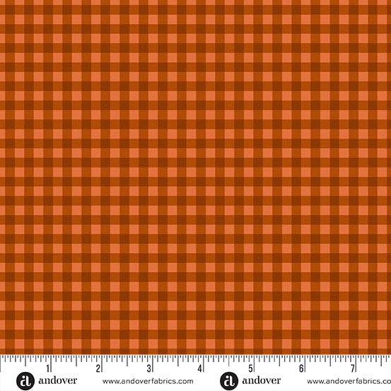 Cozy Plaid Ochre | Harvest Home by Amy Latta | Andover | Cotton Fabric | A-10118-O