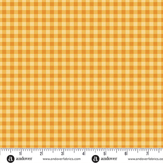 Cozy Plaid Maize | Harvest Home by Amy Latta | Andover | Cotton Fabric | A-10118-Y