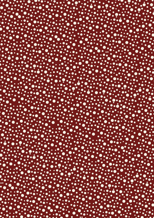 Spot Red | Red Velvet by Lynette Anderson | Nutex | Cotton Fabric | Col 110