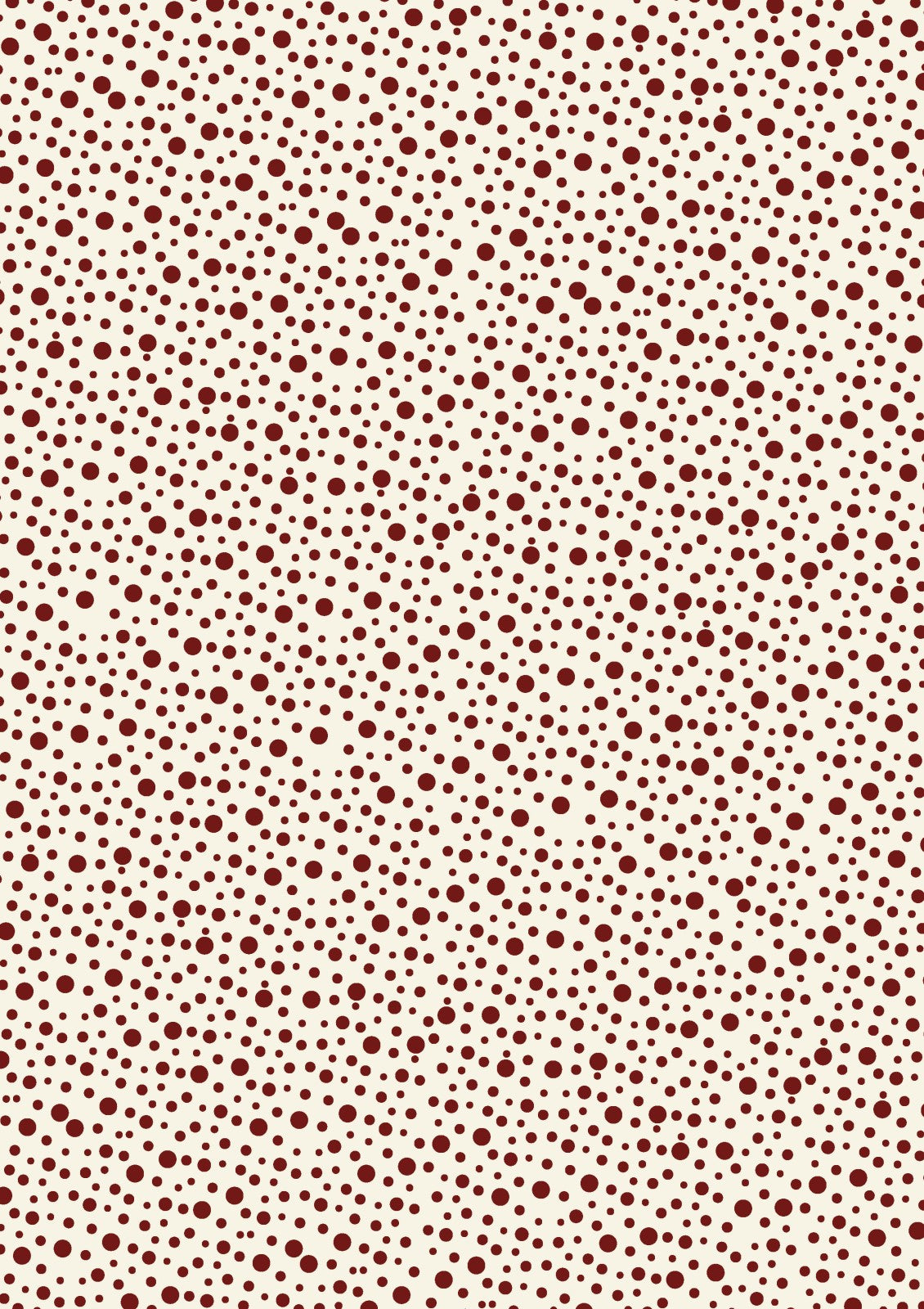 Spot Cream | Red Velvet by Lynette Anderson | Nutex | Cotton Fabric | Col 110