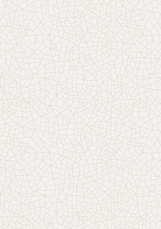 Crackle Glaze - Putty | Porcelain and Sea Glass | Lewis & Irene | Cotton Fabric | A993A