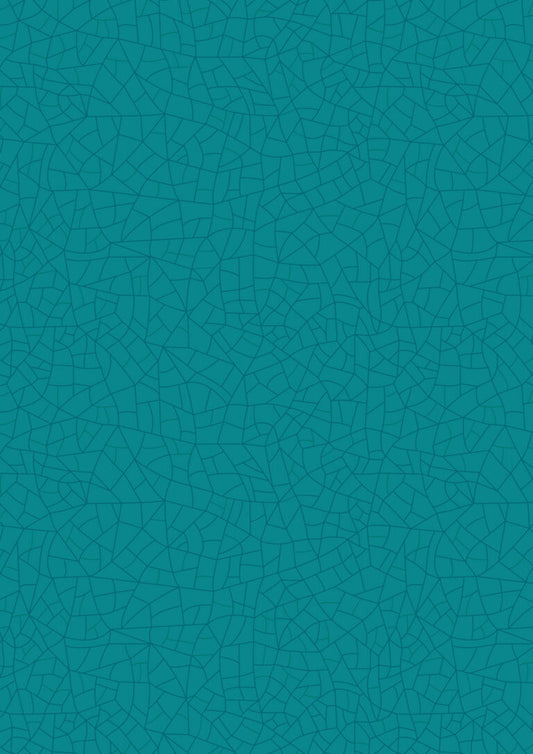 Crackle Glaze - Sea Glass Green | Porcelain and Sea Glass | Lewis & Irene | Cotton Fabric | A993B