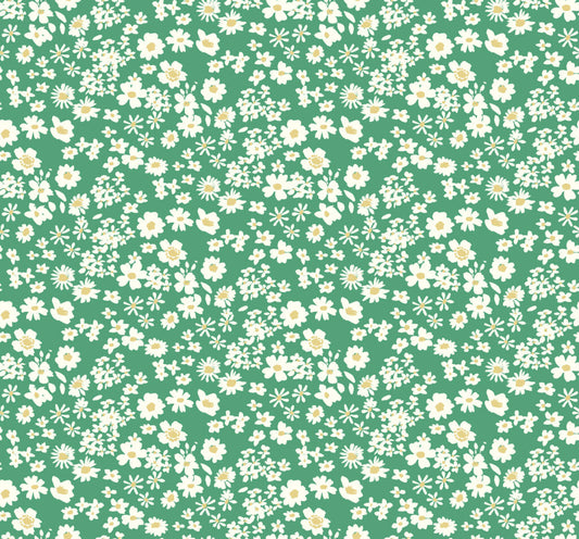 Ditsy - Grass | Flower Collection | Lewis & Irene | Cotton Fabric | BG041