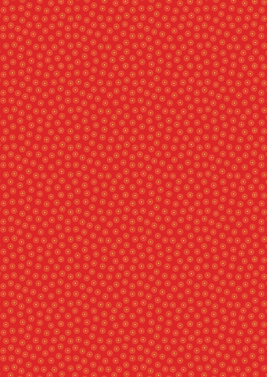 Little star on red (metallic gold) | Peace and Joy | Lewis & Irene | Cotton Fabric | C109.2