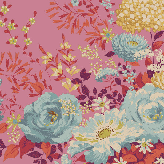 Wild Garden Pink | Chic Escape | Tilda | Cotton Fabric | 100456