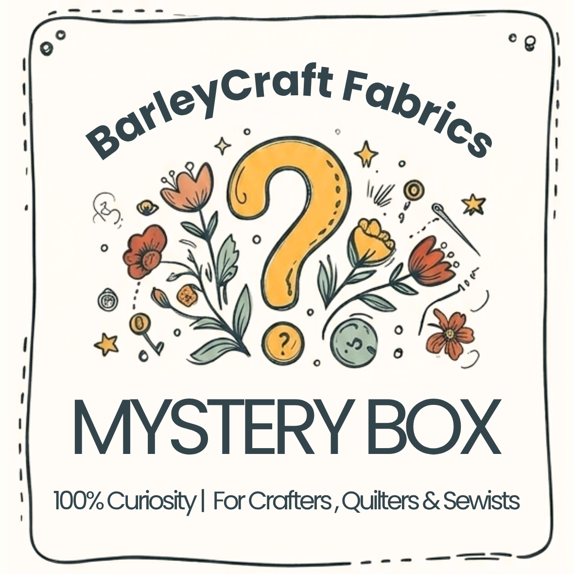 Mystery Box | Fabrics and Notions | 100% Cotton Fabrics | Value £50