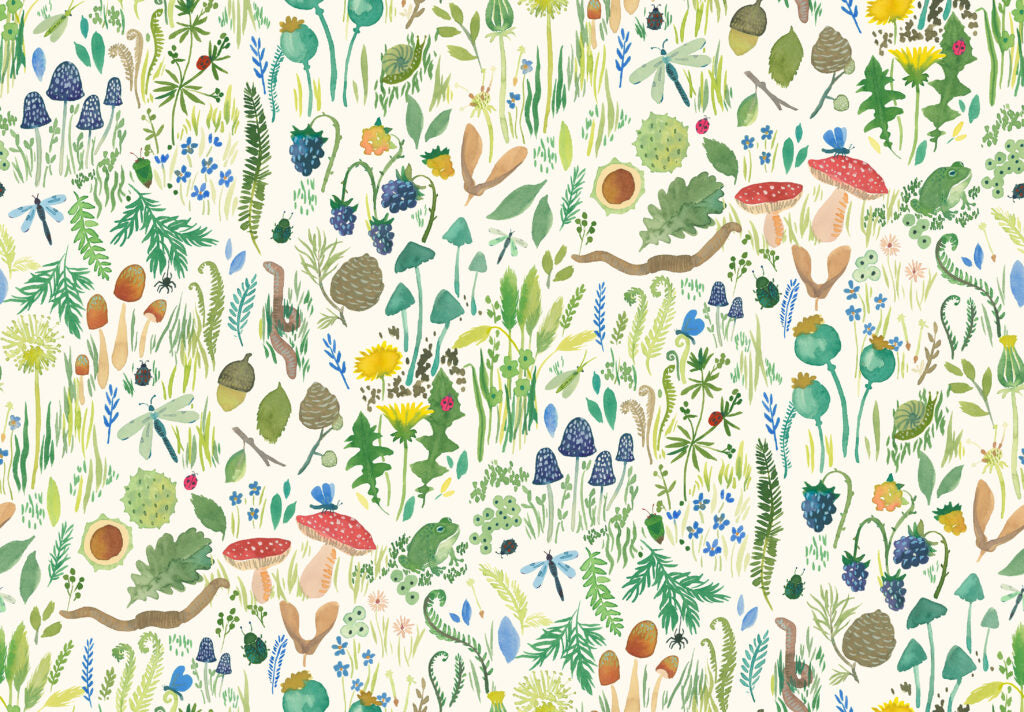 Garden Explorer - Spring | Wee Blue Bell | Lewis & Irene | Cotton Fabric | WB016