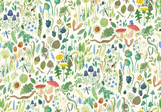 Garden Explorer - Spring | Wee Blue Bell | Lewis & Irene | Cotton Fabric | WB016