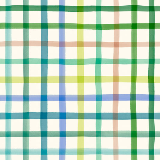 Picnic - Grass | Wee Blue Bell | Lewis & Irene | Cotton Fabric | WB024