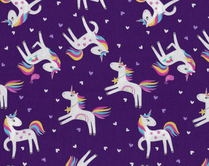 Unicorn Magic Rainbows | Benartex Magic Rainbows | Cotton Fabric | CP9798
