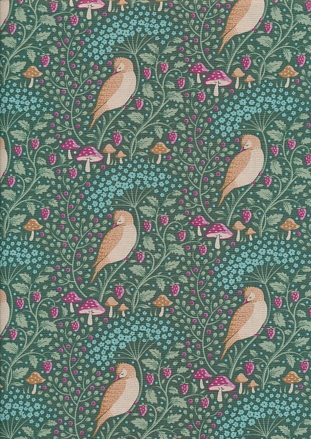 Sleepy Bird Lafayette | Hibernation | Tilda | Cotton Fabric | 100538